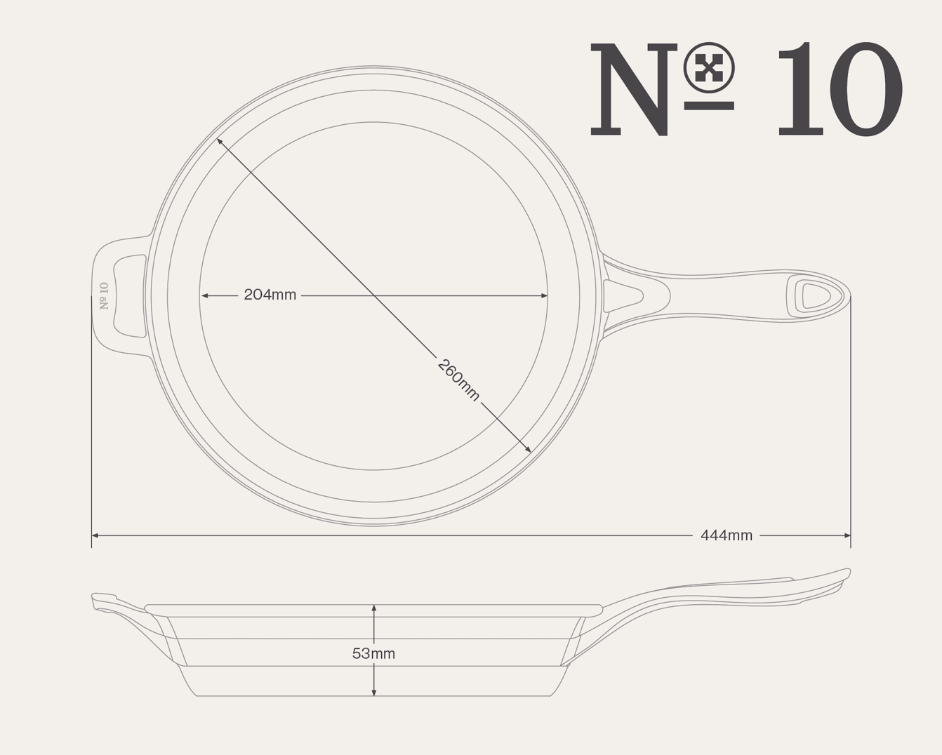 No. 10 Skillet