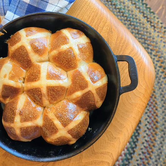 Skillet Hot Cross Buns